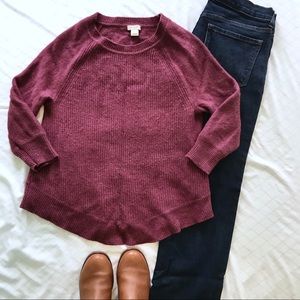 J. Crew Factory Maroon Sweater